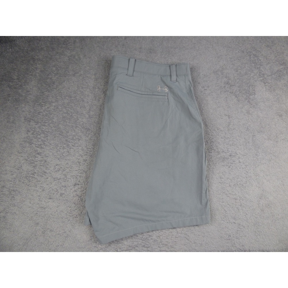 Under Armour Mens Golf Shorts Gray Flat Front Performance Size 40